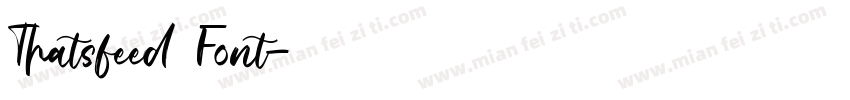 Thatsfeed Font字体转换